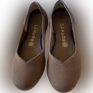 Rothy’s The Flat in Mink Size 8.5. Very Good Condition!